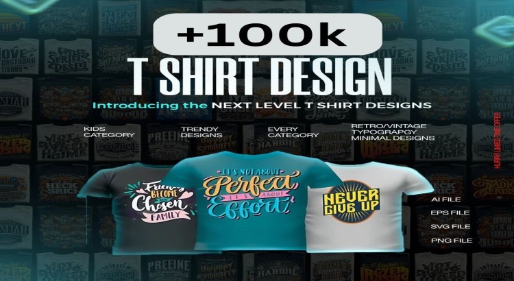 +100k Design | T Shirt Designs for Your Print On Demand Business