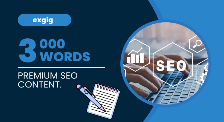 I will write 3000 Words with SEO-Optimized content